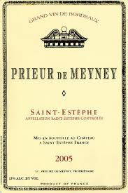 (image for) PRIEUR DU CHATEAU MEYNEY 1995 GL